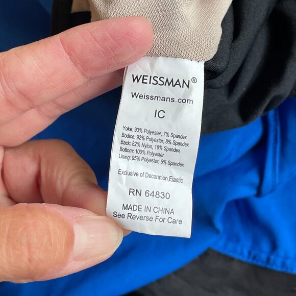 Weissman Girl's Hip-Hop Sequin Dance One Piece Costume Jumpsuit, Blue - Size IC - Picture 8 of 8